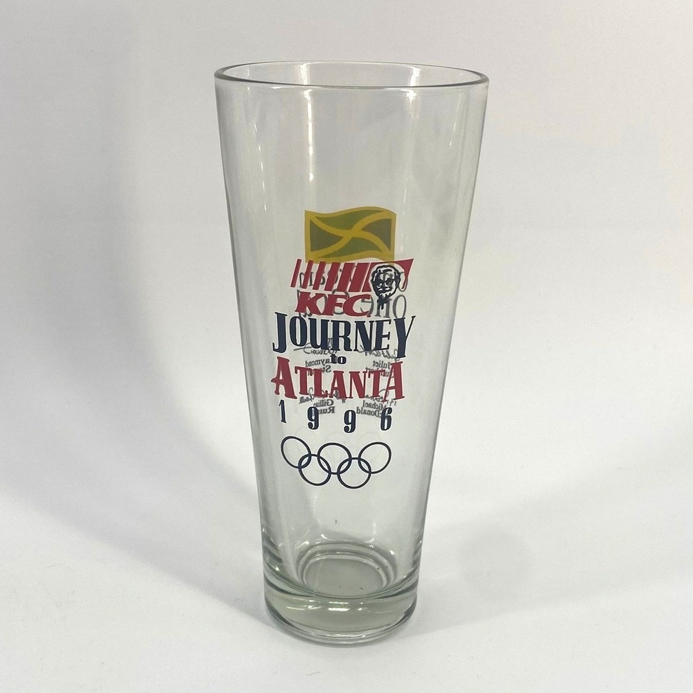 KFC Journey Atlanta 1996 Olympics Jamaica Flag Tall Beer Brew Glass